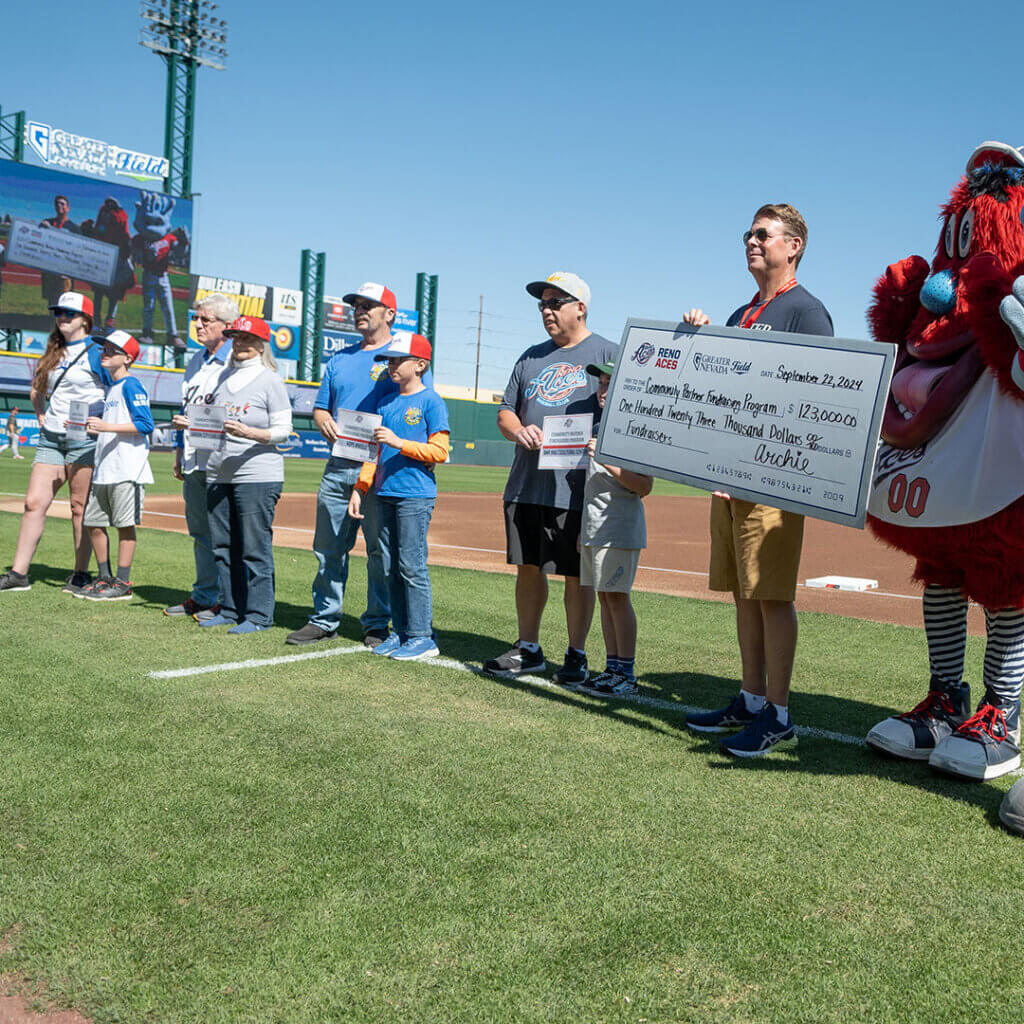 Community Partners Fundraising Program presentation at Greater Nevada Field