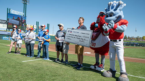 Community Partners Fundraising Program presentation at Greater Nevada Field