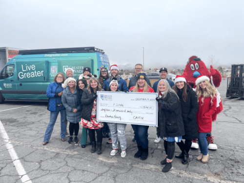 Greater Giving 2024 - GNCU employees at the donation drop off