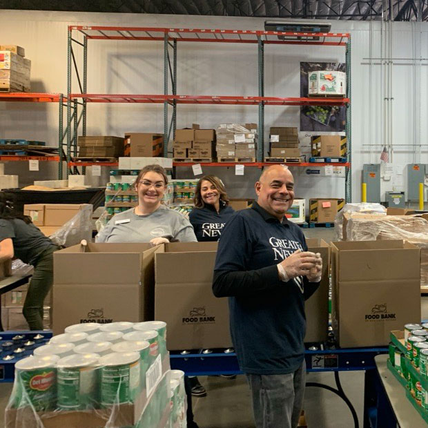 GNCU employees volunteering at the Northern Nevada Food Bank